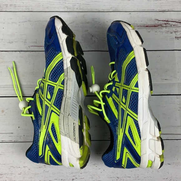 ASICS “GT 1000 2” blue & yellow running shoe sz 6 - Picture 5 of 14